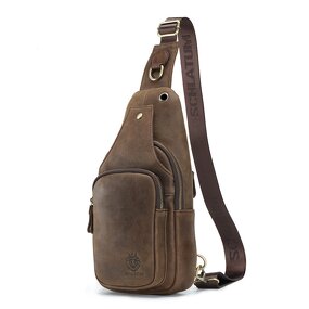 Sling Backpack Manufacturer - OEM/ODM Custom Leather Men's Travel Daypack