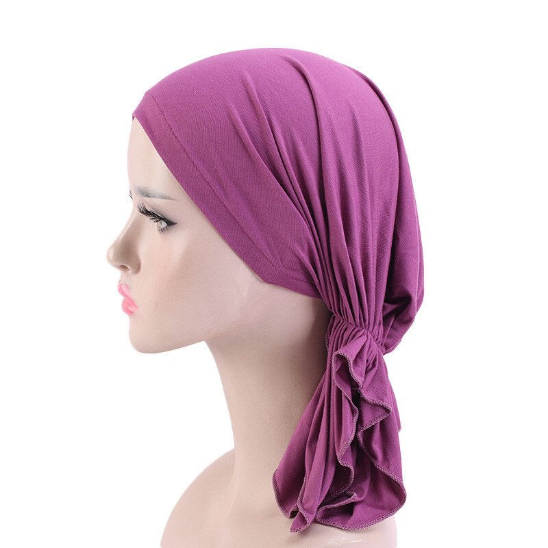 Head Scarf Manufacturer - OEM/ODM Custom Ladies Retro Flower Head Cap Bonnet