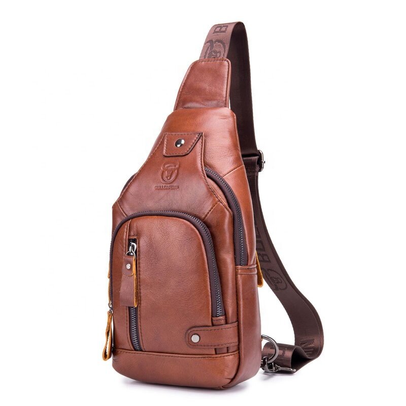 Leather Backpack Manufacturer - OEM/ODM Custom Genuine Leather Sling USB