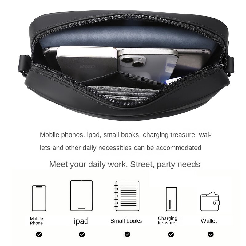 Messenger Bag Manufacturer - OEM/ODM Custom Men's Laser Material Crossbody Satchel