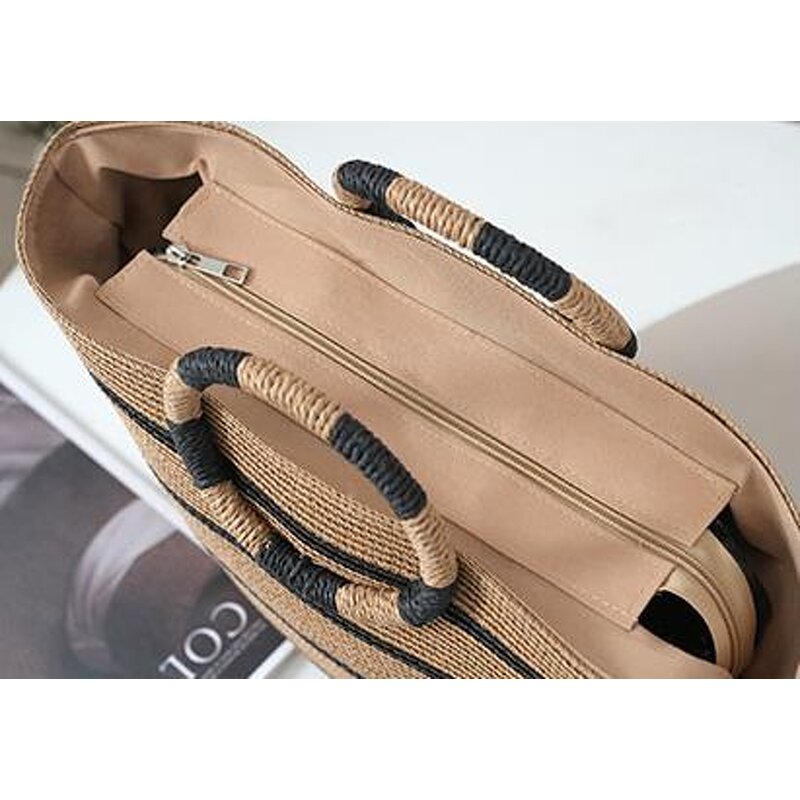 Straw Tote Bag Manufacturer - OEM/ODM Custom Ladies Hand-Woven Beach Bag