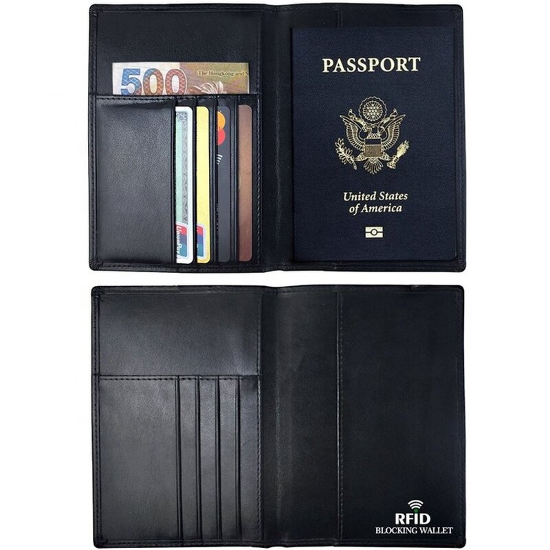 Passport Holder Set Manufacturer - OEM/ODM Custom RFID Blocking Leather Travel Set