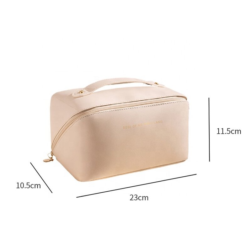 Makeup Pouch Manufacturer - OEM/ODM Custom Large Capacity PU Cosmetic Bag