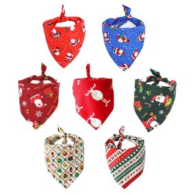 Pet Scarf Set Manufacturer - OEM/ODM Custom 4pcs Tropical Fruit Triangle Bandana