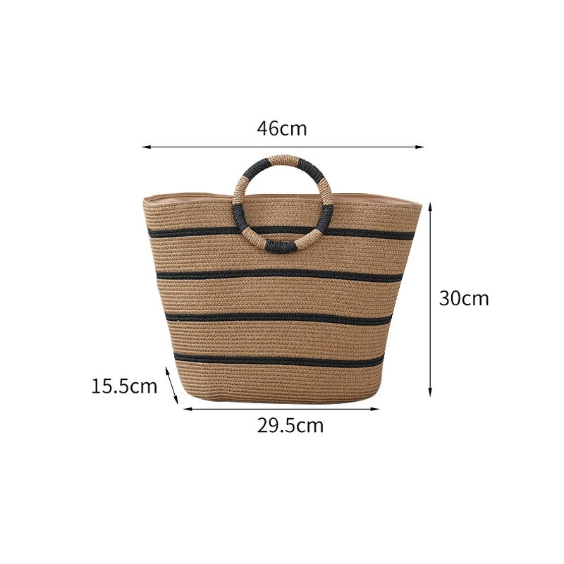 Straw Tote Bag Manufacturer - OEM/ODM Custom Ladies Hand-Woven Beach Bag