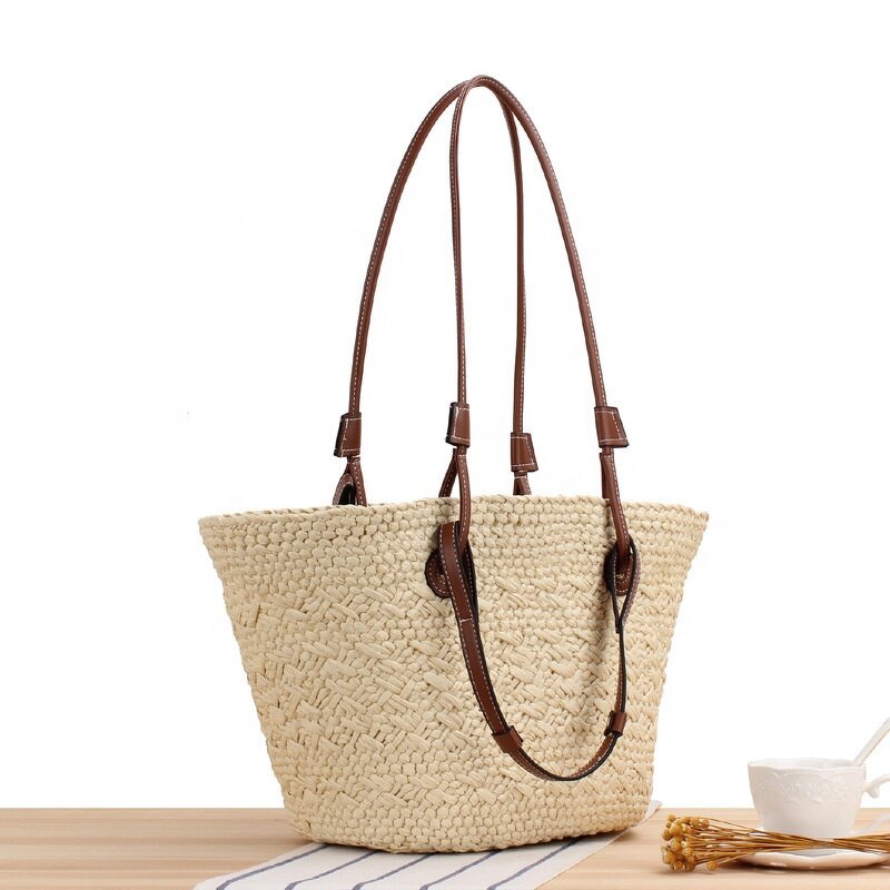 Beach Bag Manufacturer - OEM/ODM Custom Lady Fashion Straw Shoulder Bag