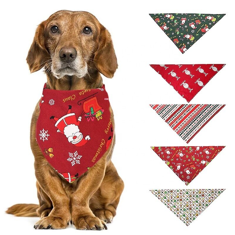 Pet Scarf Set Manufacturer - OEM/ODM Custom 4pcs Tropical Fruit Triangle Bandana