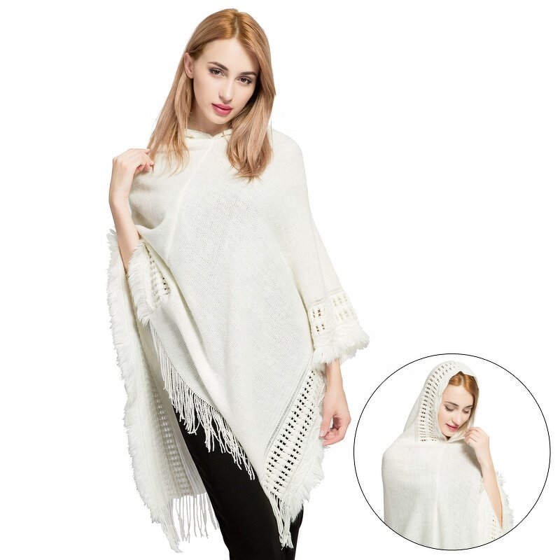 Cloak Manufacturer - OEM/ODM Custom Nordic Ethnic Thermal Knitted Poncho