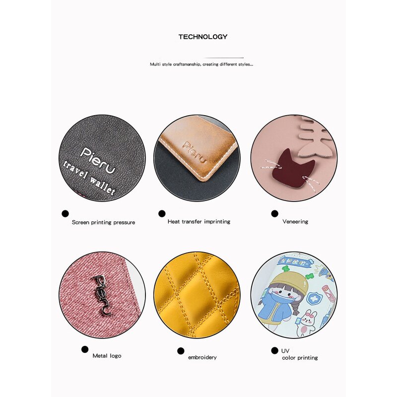 Passport Holder Manufacturer - OEM/ODM Custom Multi-Functional RFID Zipper Purse