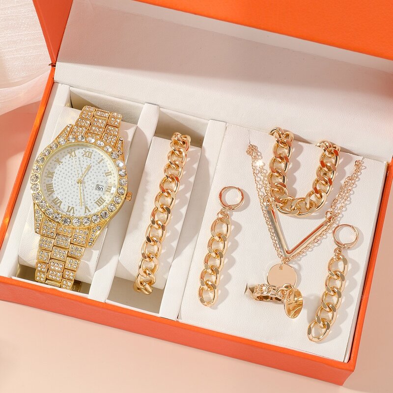 Jewelry Set Manufacturer - OEM/ODM Custom Lady Diamond Daisy Watch Bracelet