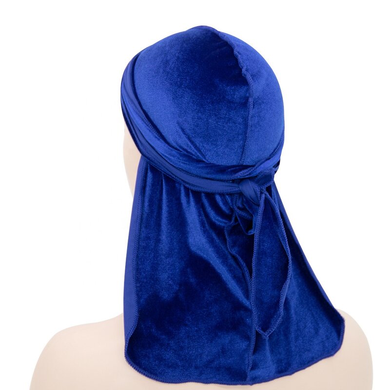 Durag Manufacturer - OEM/ODM Custom Soft Velvet Long Tail Sports Durag