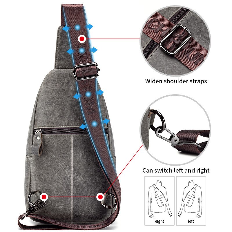 Crossbody Bag Manufacturer - OEM/ODM Custom Retro Genuine Leather Travel Backpack