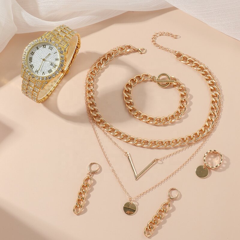 Jewelry Set Manufacturer - OEM/ODM Custom Lady Diamond Daisy Watch Bracelet