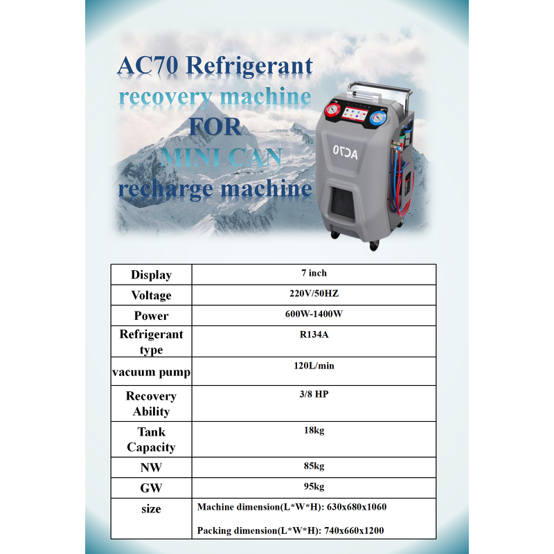 AC Service Machine Factory - Automatic Flushing for Repair Shop
