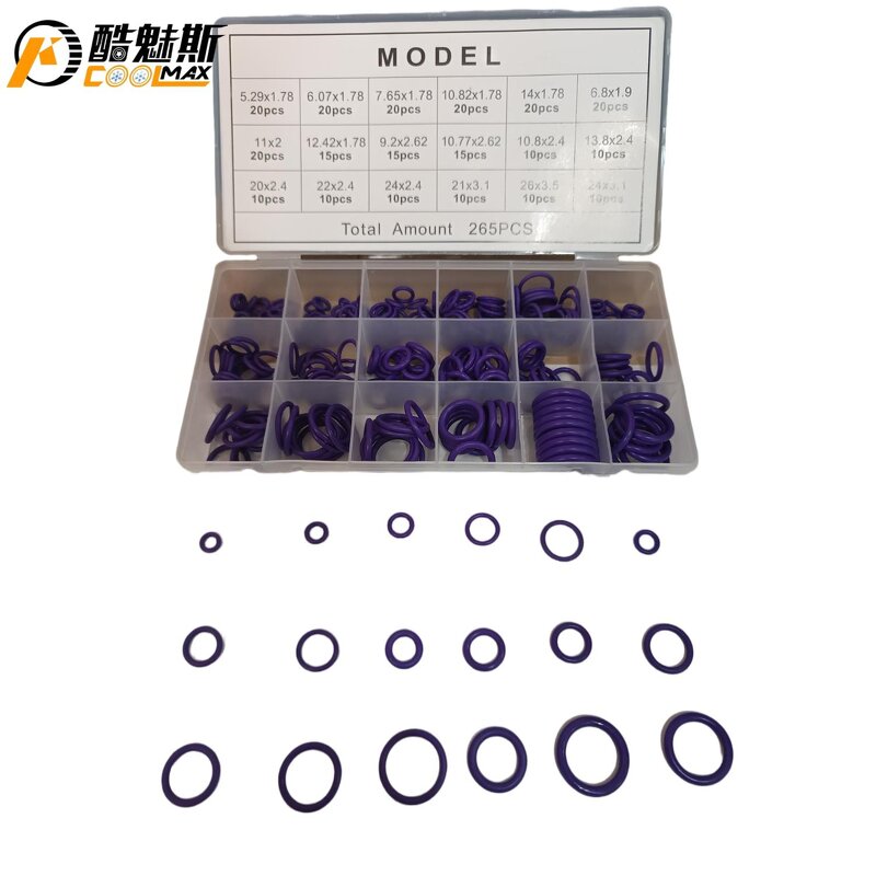 O-ring Assortment Kit Supplier - 270pcs 18 Sizes Green Kit