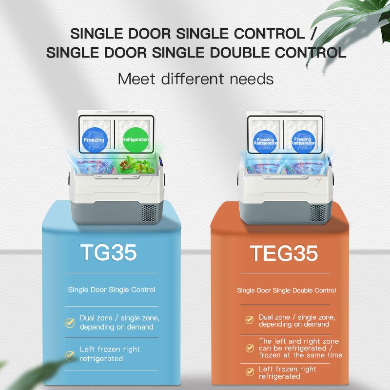 Portable Car Fridge Manufacturer - 50L Dual Zone Lithium Battery