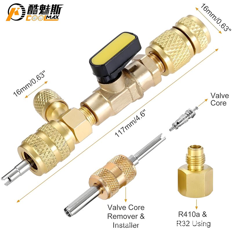 HVAC Valve Core Tool Kit Manufacturer - Ball Valve Removal Wrench