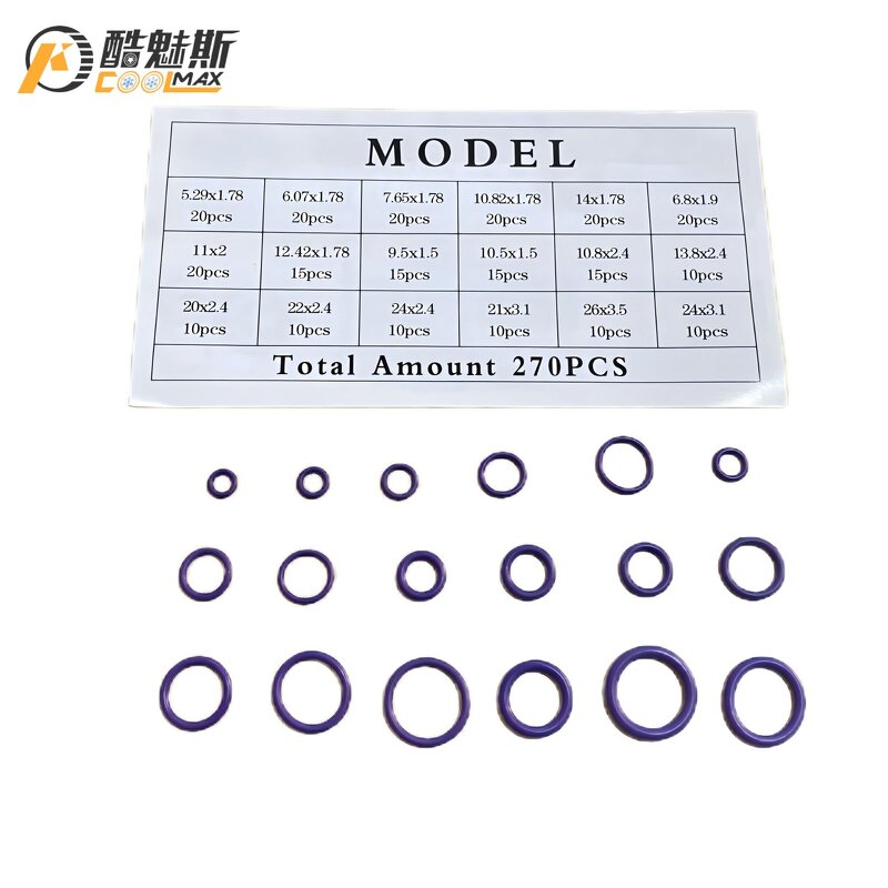 Rubber O-ring Kit Supplier - 80PC for Hyundai NBR Seals