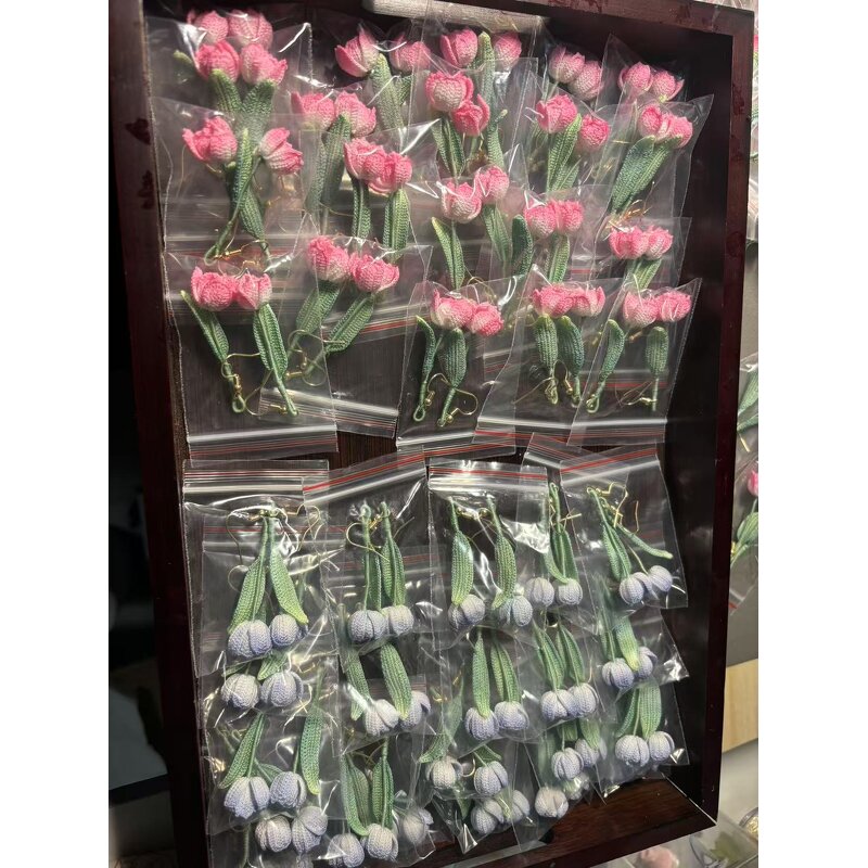 Crochet Earring Manufacturer - OEM/ODM Custom Tulip Drop Floral Wedding