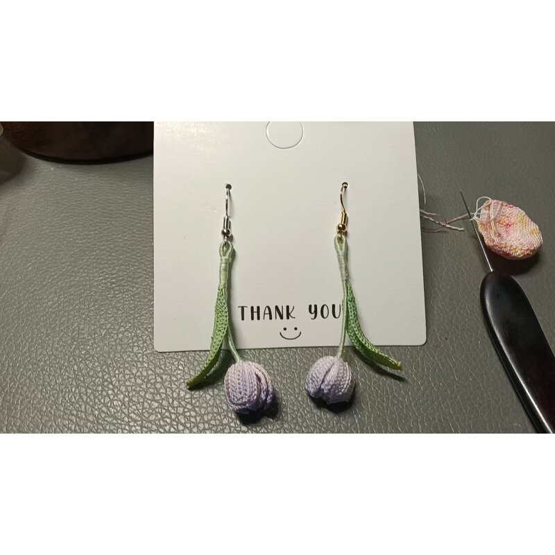 Crochet Earring Manufacturer - OEM/ODM Custom Tulip Drop Floral Wedding
