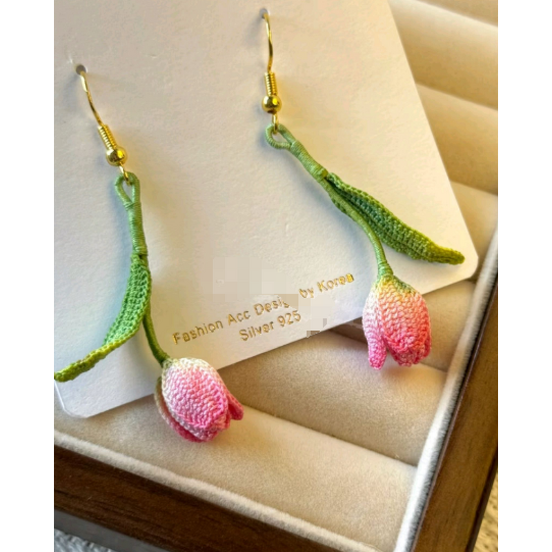 Crochet Earring Manufacturer - OEM/ODM Custom Tulip Drop Floral Wedding