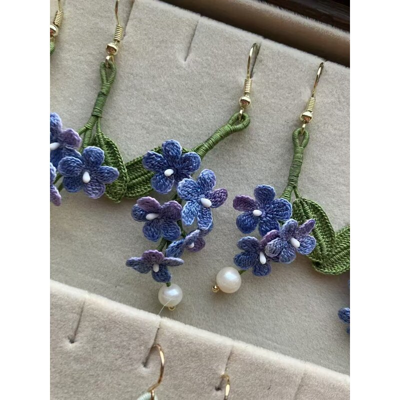 Crochet Earring Manufacturer - OEM/ODM Custom Knitting Handmade Flower Jewelry