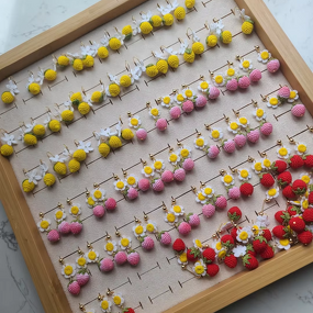 Crochet Earring Manufacturer - OEM/ODM Custom Micro DMC Floss Fruits Jewelry
