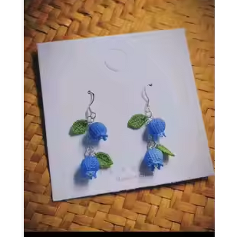 Crochet Earring Manufacturer - OEM/ODM Custom Micro DMC Floss Fruits Jewelry