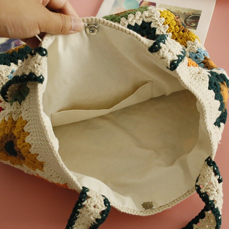 Crocheted Bag Manufacturer - OEM/ODM Custom Large Capacity Sunflower Bag