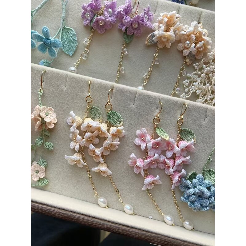 Crochet Earring Manufacturer - OEM/ODM Custom Cotton Flower Micro Hook