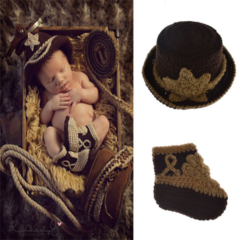 Crochet Costume Manufacturer - OEM/ODM Custom Handmade Cowboy Baby Photo