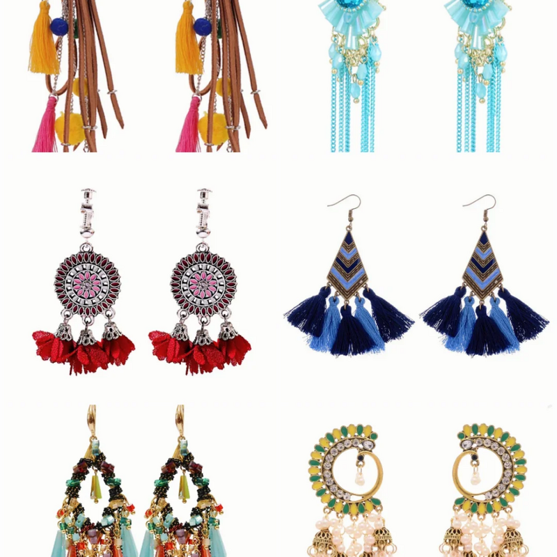 Dangle Earrings Manufacturer - OEM/ODM Custom Antique Alloy Chain Tassel