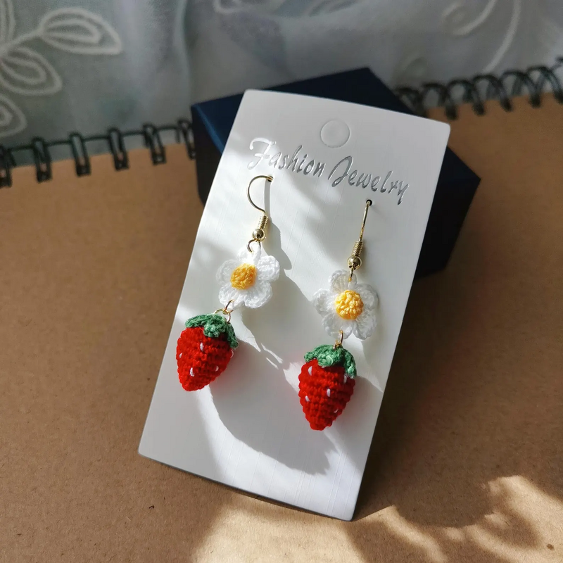 Crochet Earring Manufacturer - OEM/ODM Custom Micro DMC Floss Fruits Jewelry