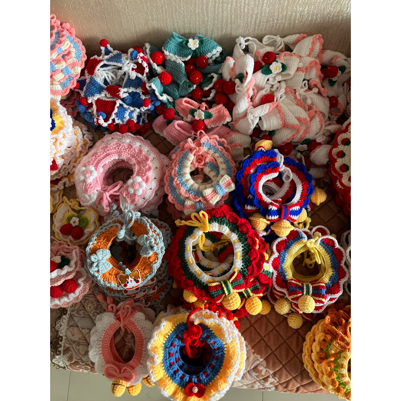 Pet Collar Manufacturer - OEM/ODM Custom Crochet Cat Amigurumi Dog Bib