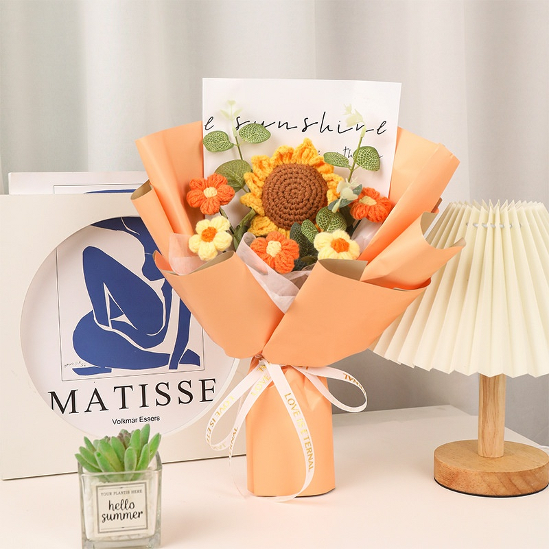 Knitted Bouquet Manufacturer - OEM/ODM Custom Handmade Wool Crochet Flowers