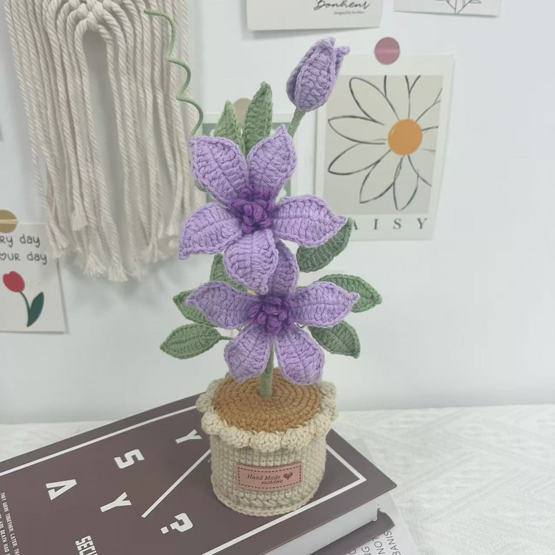 Crochet Pot Manufacturer - OEM/ODM Custom Clematis Flower Festival Gift