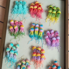 Crochet Earring Manufacturer - OEM/ODM Custom Acaleph Micro Jellyfish Jewelry