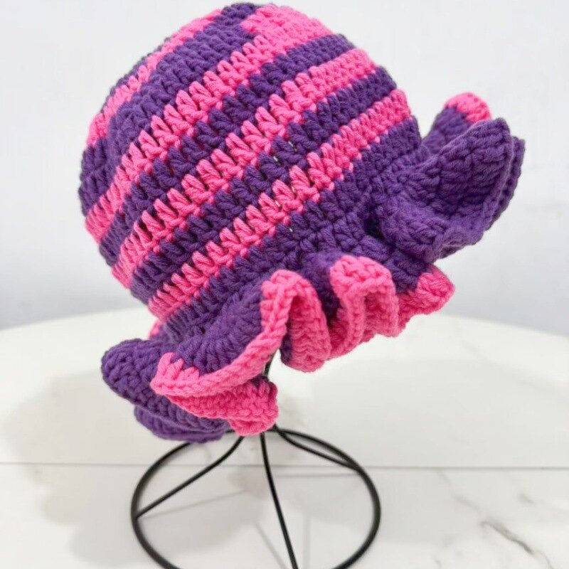 Bucket Hat Manufacturer - OEM/ODM Custom Handmade Crochet Ruffled Striped