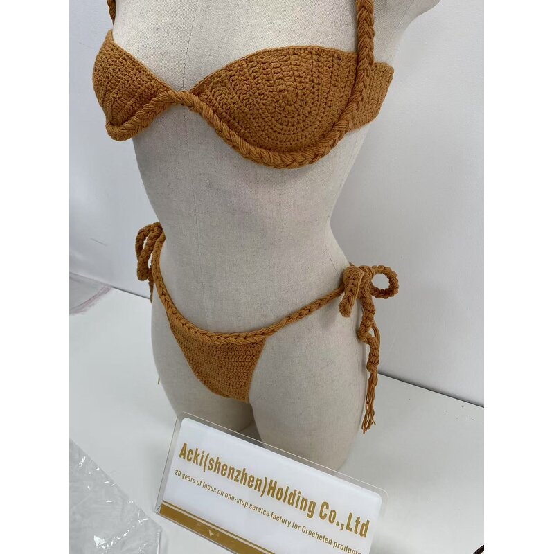 Crochet Bikini Set Manufacturer - OEM/ODM Custom Hand Hook Flower Swimsuit