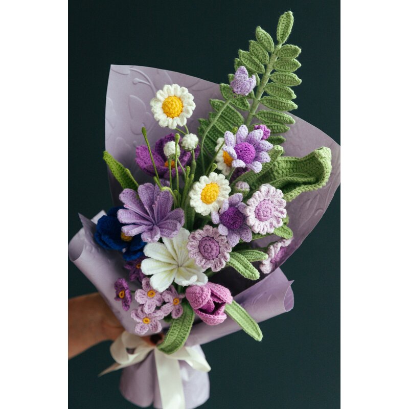 Crochet Bouquet Manufacturer - OEM/ODM Custom Daisy Artificial Crochet Gift