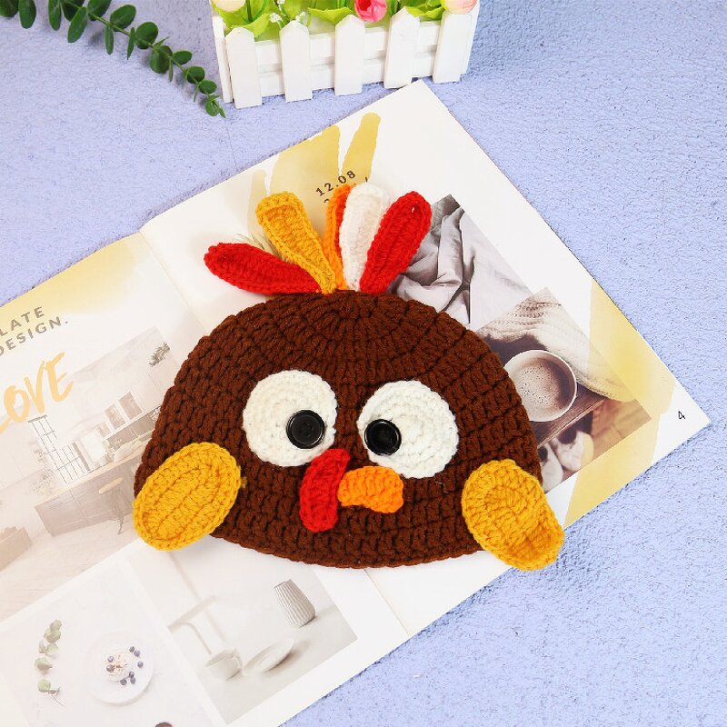 Crochet Hat Manufacturer - OEM/ODM Custom Thanksgiving Turkey Kids Cap