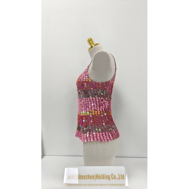 Crochet Camisole Manufacturer - OEM/ODM Custom Handmade Sequin Clothing