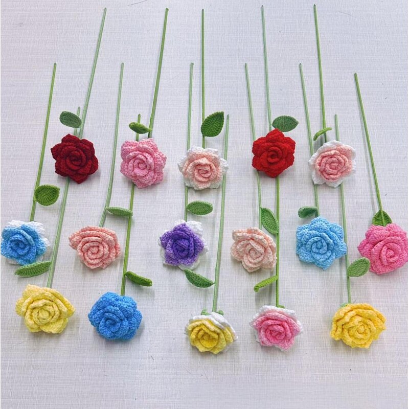 Crochet Rose Manufacturer - OEM/ODM Custom Handmade French Rose Finished