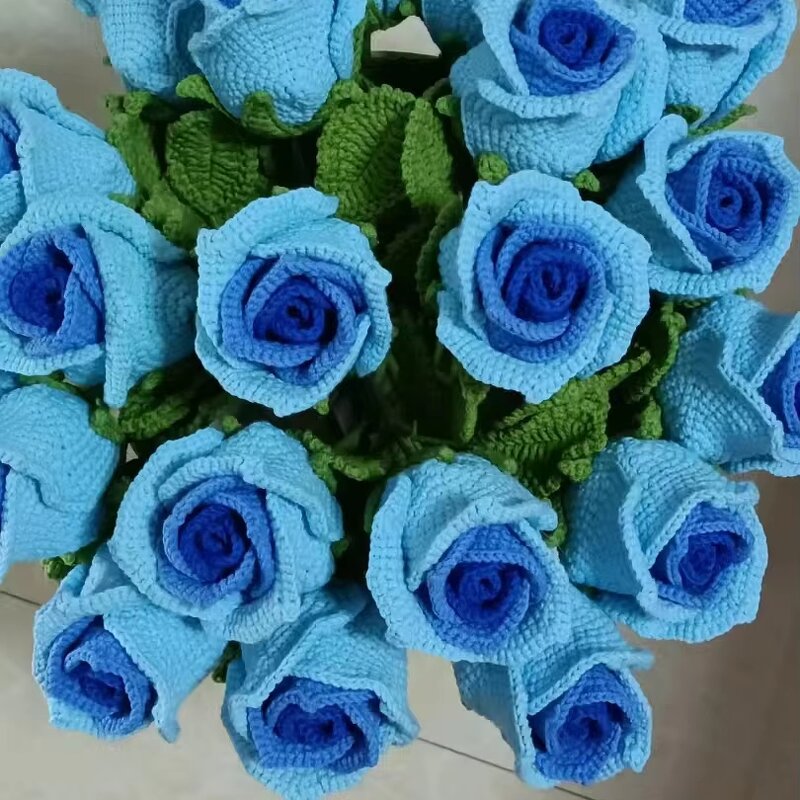 Crocheted Rose Manufacturer - OEM/ODM Custom Bubble Rose Simulation Flower