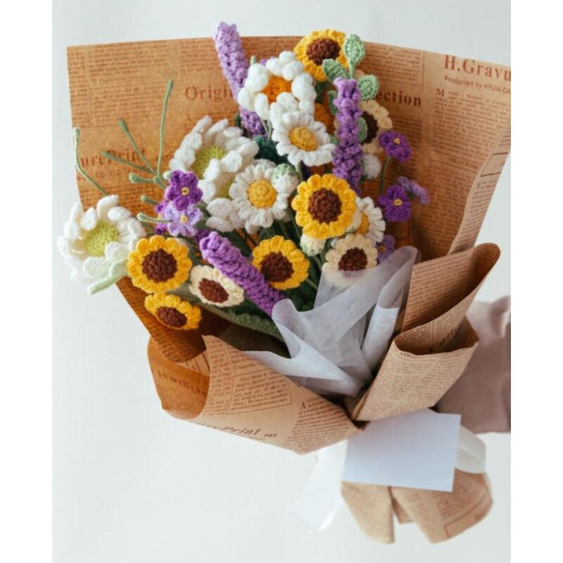 Crochet Bouquet Manufacturer - OEM/ODM Custom Daisy Artificial Crochet Gift