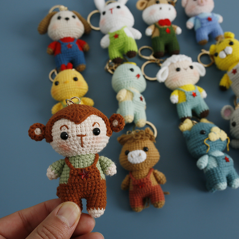 Keychain Manufacturer - OEM/ODM Custom Handmade Twelve Small Animals