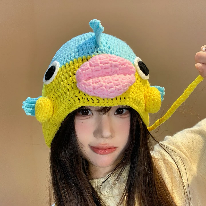 Crochet Hat Manufacturer - OEM/ODM Custom Autumn Winter Cartoon Fish Hat