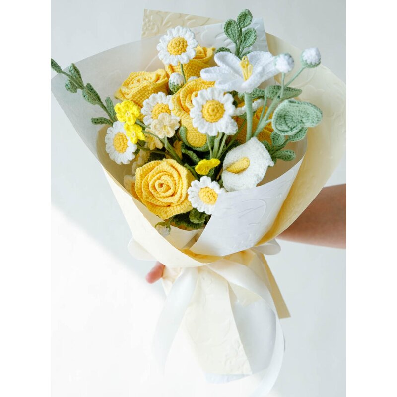 Crochet Bouquet Manufacturer - OEM/ODM Custom Rose Artificial Crochet Gift