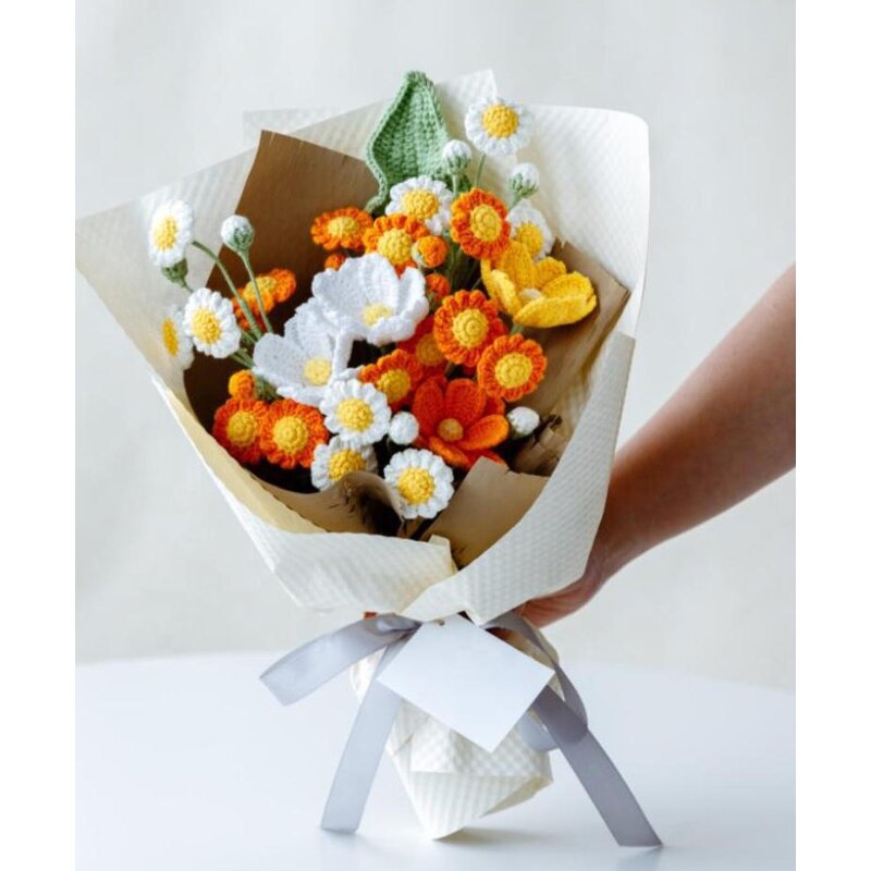 Crochet Bouquet Manufacturer - OEM/ODM Custom Daisy Artificial Crochet Gift