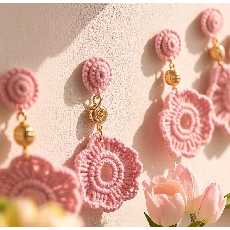 Crochet Earring Manufacturer - OEM/ODM Custom Boho Handcrafted Flower Jewelry